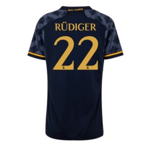 Real Madrid Antonio Rudiger #22 Dámské Venkovní Dres 2023-24 Krátký Rukáv